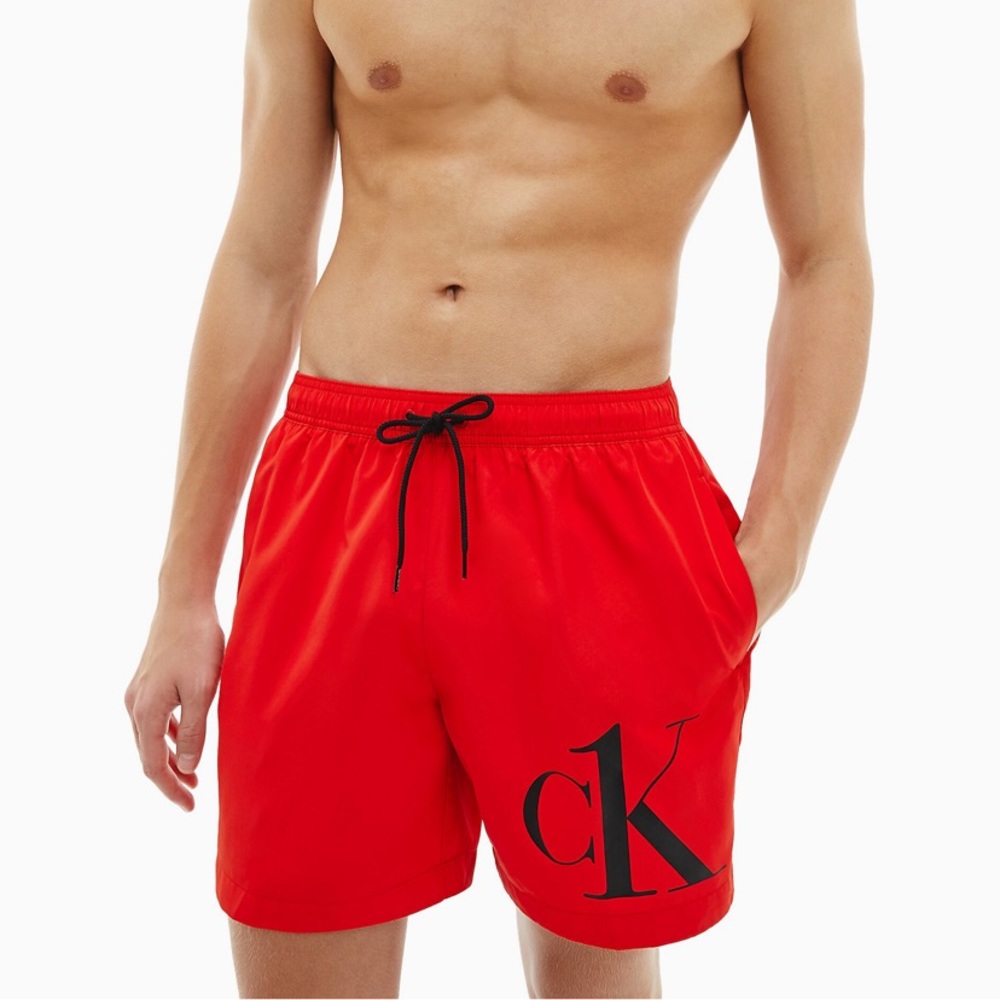 CK One Drawstring Swim Shorts